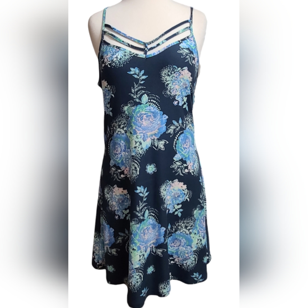 NWT Mudd size M blue dress - Picture 1 of 7